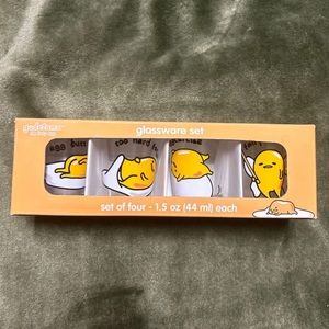 NEW sanrio Gudetama shot glasses 4 Set